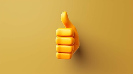 Thumbs Up Hand Emoji Icon Illustration Sign. 3D Human Gesture Vector Symbol Emoticon Design Vector Clip Art
