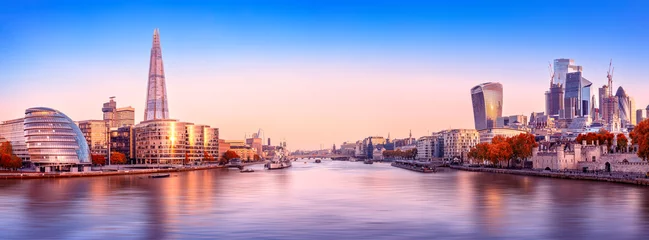 Fototapeten the skyline of london during sunrise © frank peters