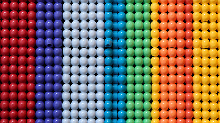 Large peg board colorful background created with Generative Ai