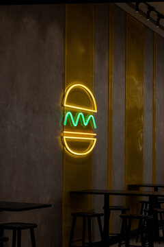 Burger aus Neon 
