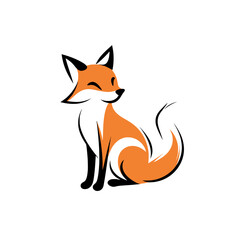 abstract vector fox