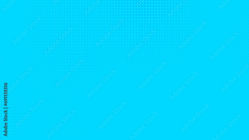 Poster dots halftone blue color pattern gradient texture with technology digital background. dots pop art c