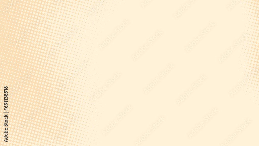 Poster abstract dots halftone brown color pattern gradient texture background.