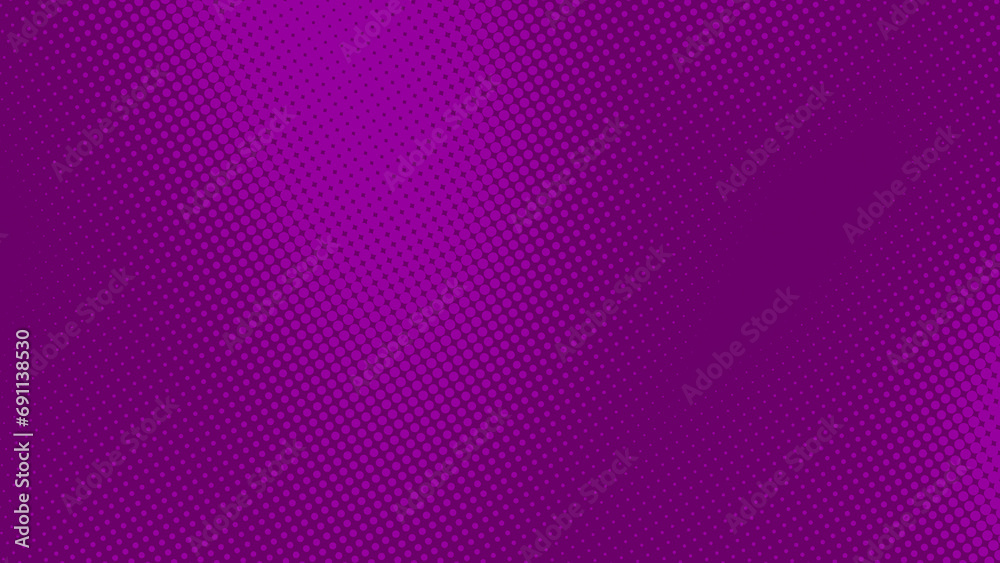 Poster abstract dots halftone purple color pattern gradient texture background.