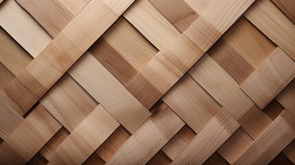 Seamless square grid wood lattice texture isolated on transparent background created with Generative Ai - obrazy, fototapety, plakaty
