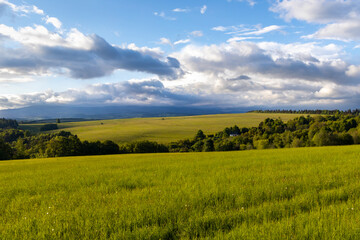 Landscape in Nizky Jesenik, Northern Moravia, Czech Republic