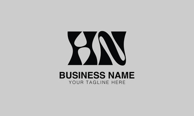 HN H hn initial logo | initial based abstract modern minimal creative logo, vector template image. luxury logotype logo, real estate homie logo. typography logo. initials logo