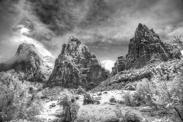 Zion Canyon Winter