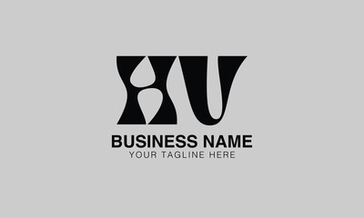 HV H hv initial logo | initial based abstract modern minimal creative logo, vector template image. luxury logotype logo, real estate homie logo. typography logo. initials logo