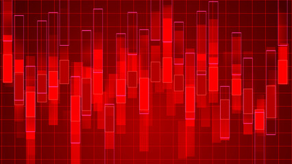 Abstract graph chart of stock market trade background.