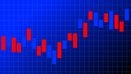 Abstract graph chart of stock market trade  business background.
