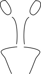 2 Menschen figuren (beim Sitzen)