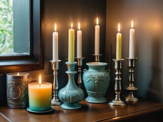 Set the Mood Embrace the Coziness of Home Fragrance. AI Generated.
