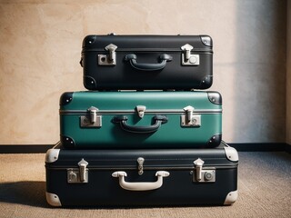 Travel in Style and Convenience with our Premium Luggage Set. AI Generated.