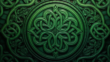 Celtic pattern close up - obrazy, fototapety, plakaty