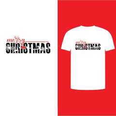 Merry Christmas typography t-shirt design
