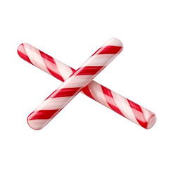 Candy cane isolated on transparent background