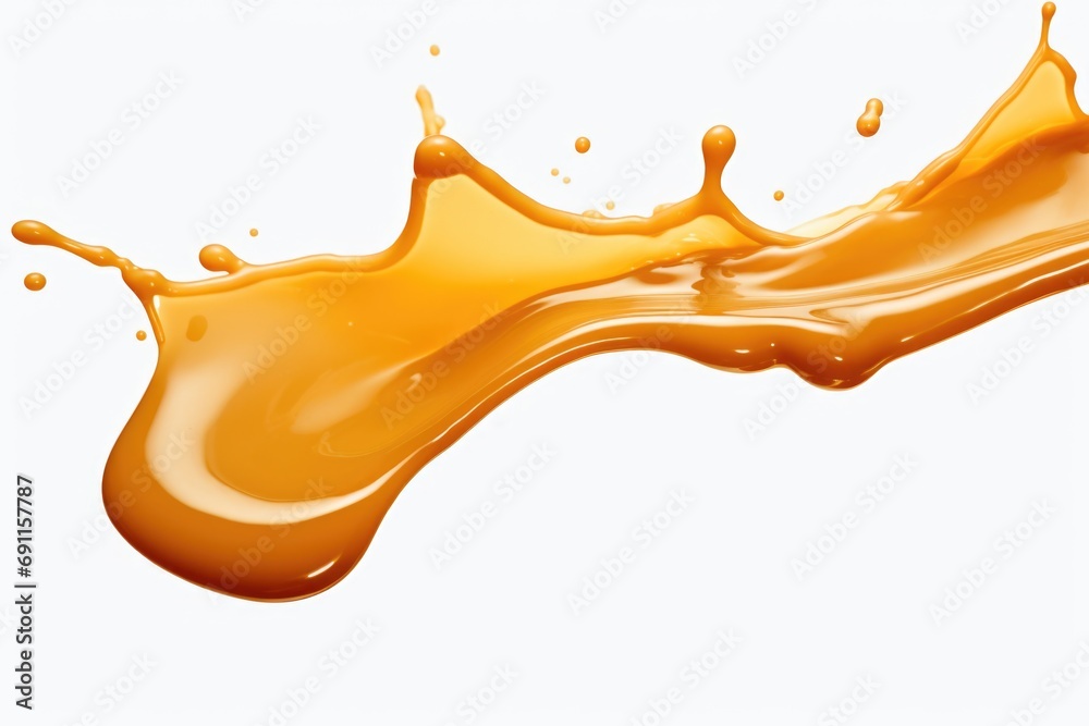 Poster A dynamic image capturing a splash of liquid on a clean white background. Versatile and suitable for various uses