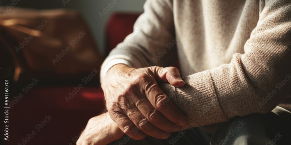 Poster a close-up shot of a person's hand. versatile image suitable for a variety of uses