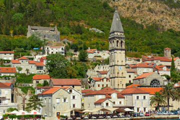 Fototapeta premium Perast town in the Bay of Kotor