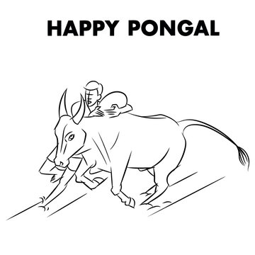 Easy Pongal kolam from 4×9 dots // Sankranti Rangoli // Mattu pongal kolam  // Sankranti drawing - YouTube