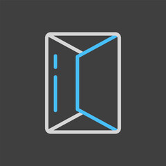 Block of butter package vector icon