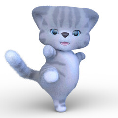 トラのマスコット　3DCG レンダリング