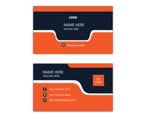 Clean professional business card template, visiting card, business card template.
Modern presentation card with logo. Double-sided creative business card template.

Double-sided creative business card