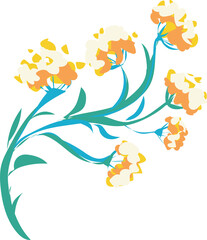 yellow fluffy flower