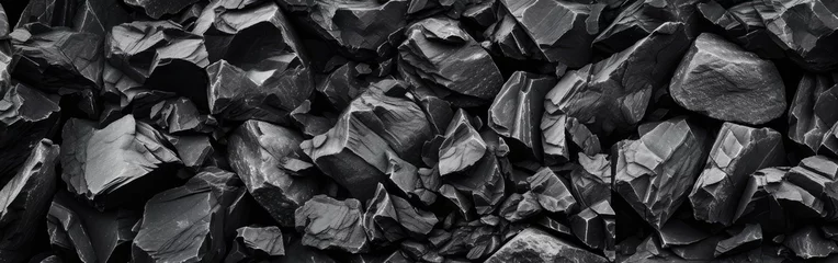 Fotobehang Black and white stone background texture © BrandwayArt