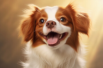 Fototapeta premium dog smiling and happy