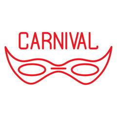 red carnival icon