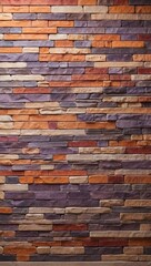 Red Purple and Orange Patterned Stone Wall with Text or Product Area