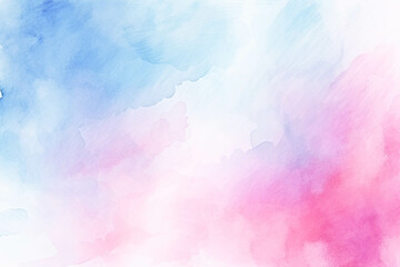 Fototapeta na wymiar Blue and pink watercolor background. Soft abstract textured wallpaper with space for text 