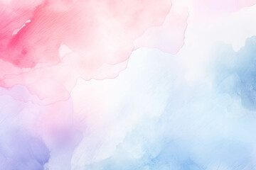 Obraz na płótnie Canvas Blue and pink watercolor background. Soft abstract textured wallpaper with space for text 