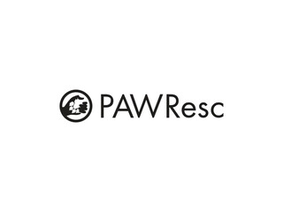 dog paw and hand logo design vector template
