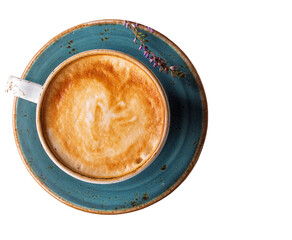 Coffee cup isolated on white background.