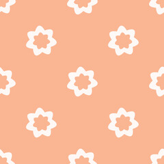 Floral botanical mandala texture pattern. Seamless pattern can be used for wallpaper, pattern fills, web page background, surface textures.
