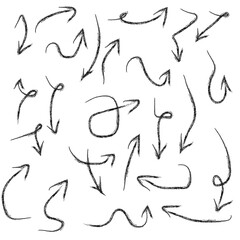 hand made brush set of arrows arrow vector 