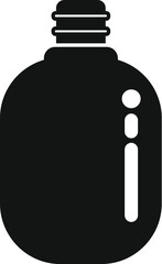 Water metal flask icon simple vector. Nature outdoor campsite. Vacation travel