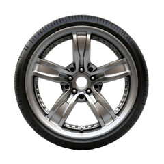 Obraz premium Car wheel isolated on transparent or white background, png