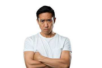 Fototapeta premium Close up of an angry chinese man