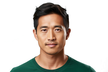 Close up of a happy chinese man