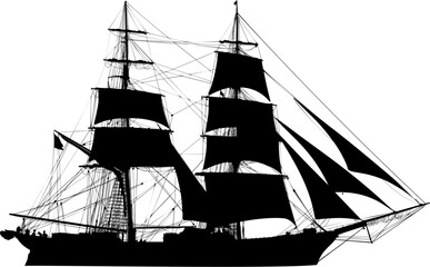 barco, pirata, mar