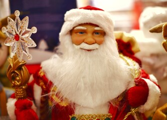 santa claus with gifts