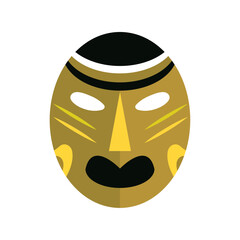 nigerian mask with colored details