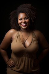 Fototapeta premium portrait of a beautiful black woman