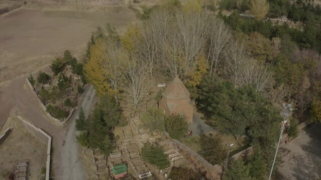 Abdurrahman Gazi Tomb Aerial - Bitlis Ahlat