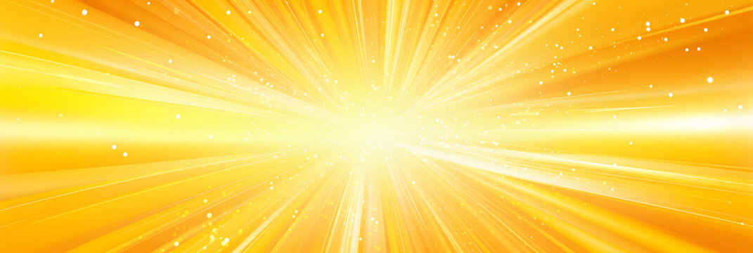 Glittery yellow and orange concentration line background