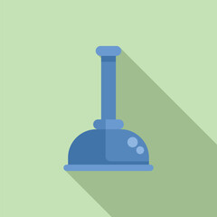 Nozzle shower head icon flat vector. Hose sanitary. Bathtub metal